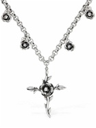 BLUMARINE - Rose & Cross Collar Necklace