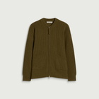 FrizmWORKS Men's Wool Deck Zipup Cardigan in Cinnamon