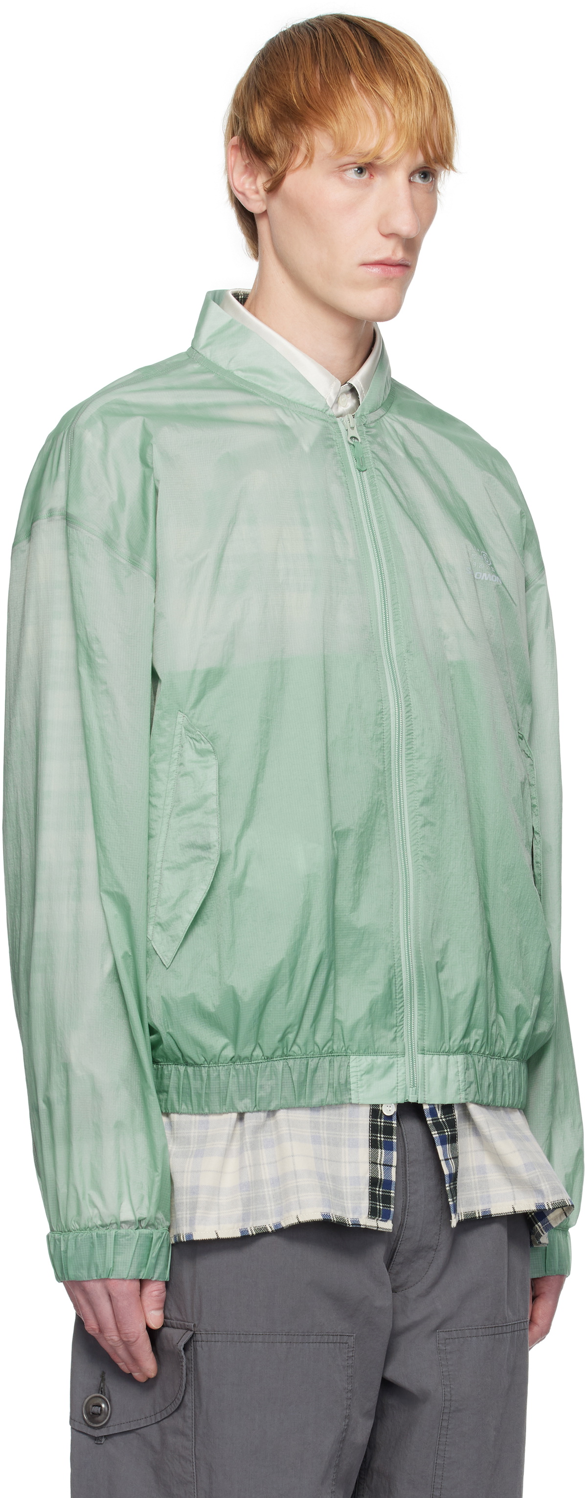 MM6 Maison Margiela Blue Salomon Edition Sports Bomber Jacket MM6