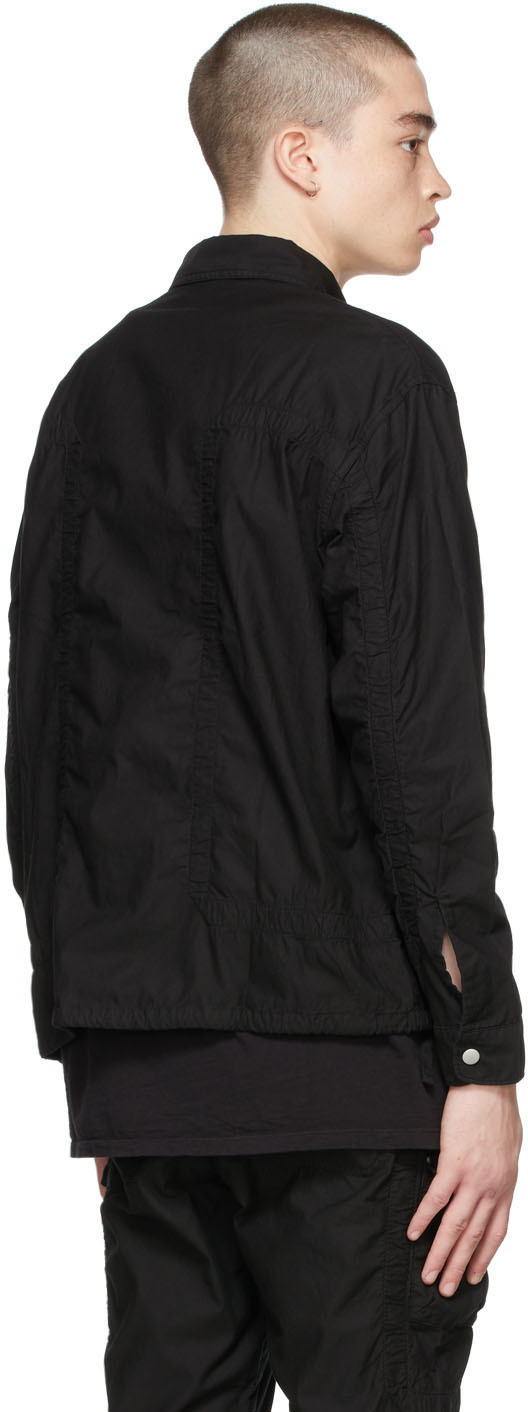 John Elliott Black Frame Overshirt Jacket