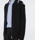 Simone Rocha Cutout wool-blend zip-up cardigan
