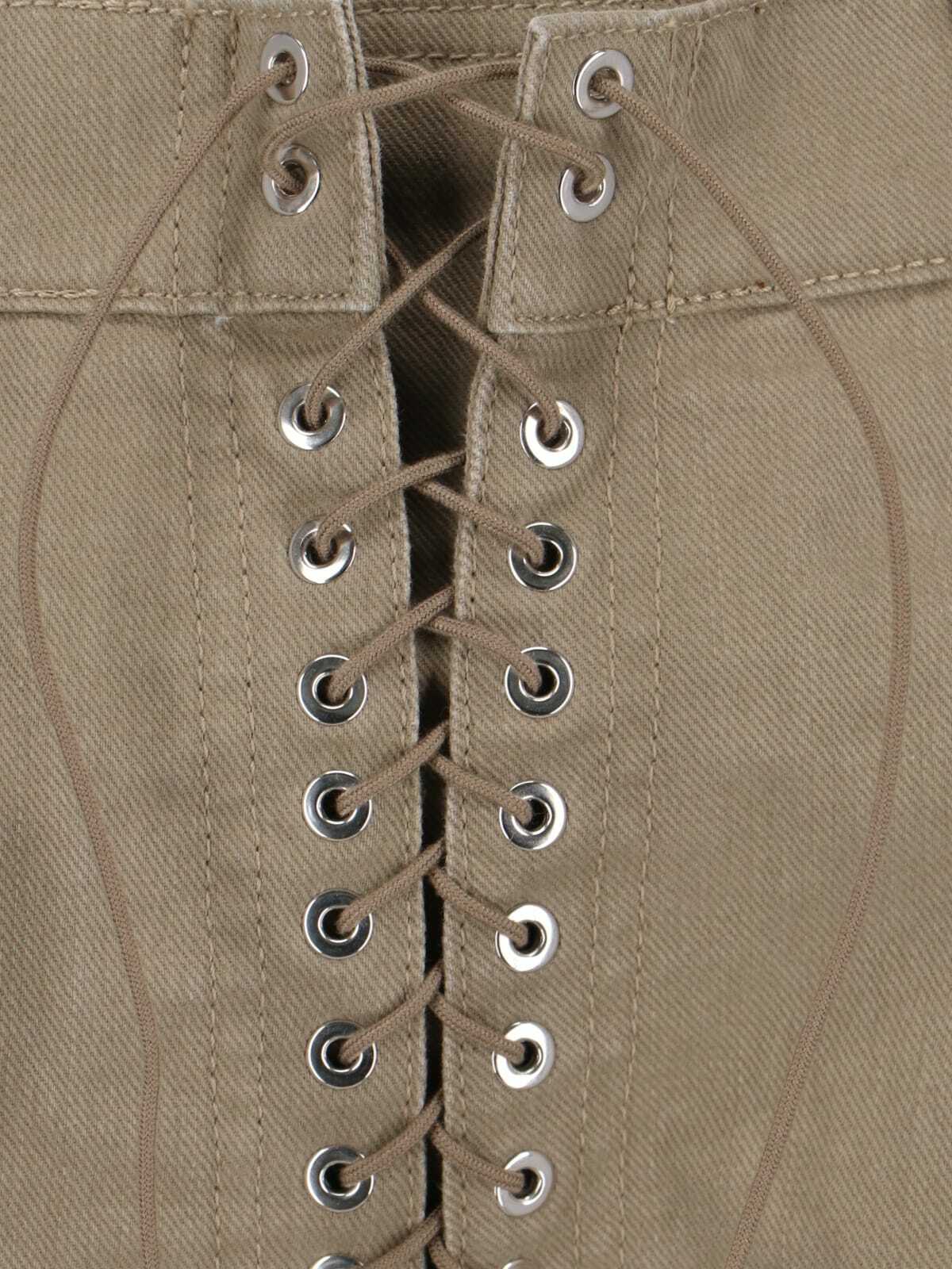Ludovic de Saint Sernin parme Double Lace Up Shorts