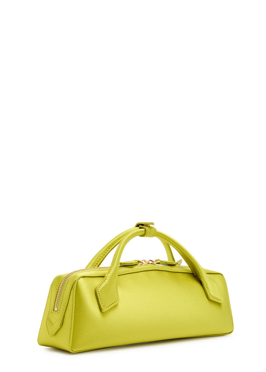 Alaïa Le Teckel Satin Clutch - Lime - One Size