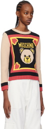 Moschino Multicolor Intarsia Sweater