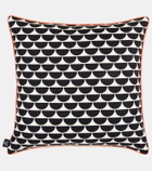Fornasetti Pesce Balestra printed silk cushion