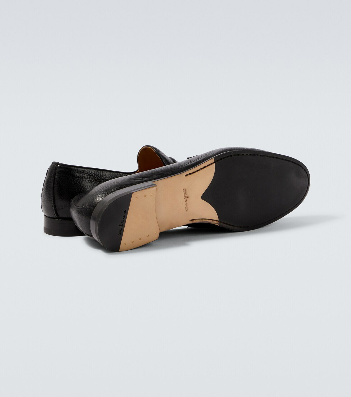 Kiton Leather penny loafers
