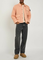 Stone Island Crinkled Shell Jacket Pink