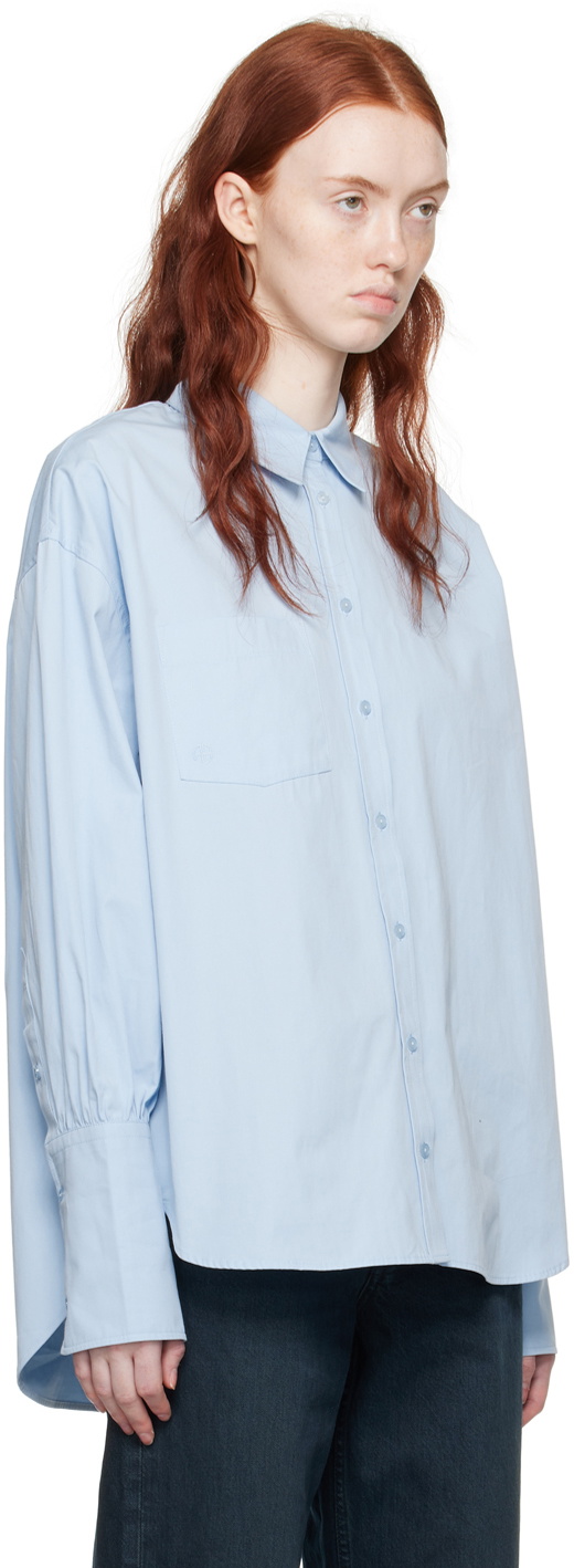 ANINE BING Blue Maxine Shirt ANINE BING