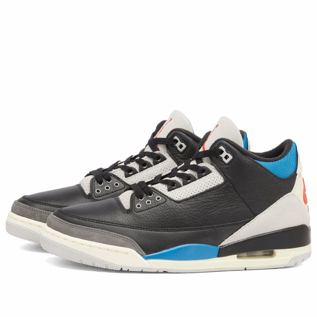 Air Jordan 3 Retro OG in Black/Blue/Coconut Milk Nike Jordan Brand