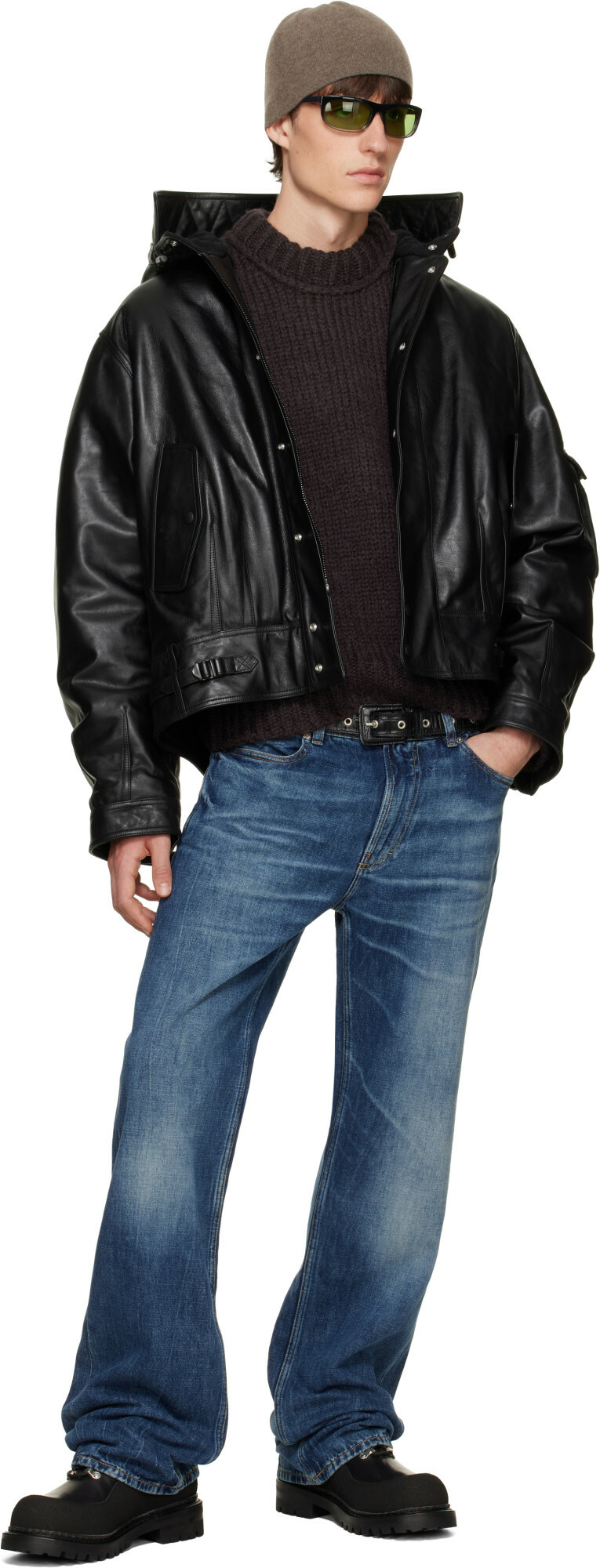 OUR LEGACY Black Orbit Leather Jacket