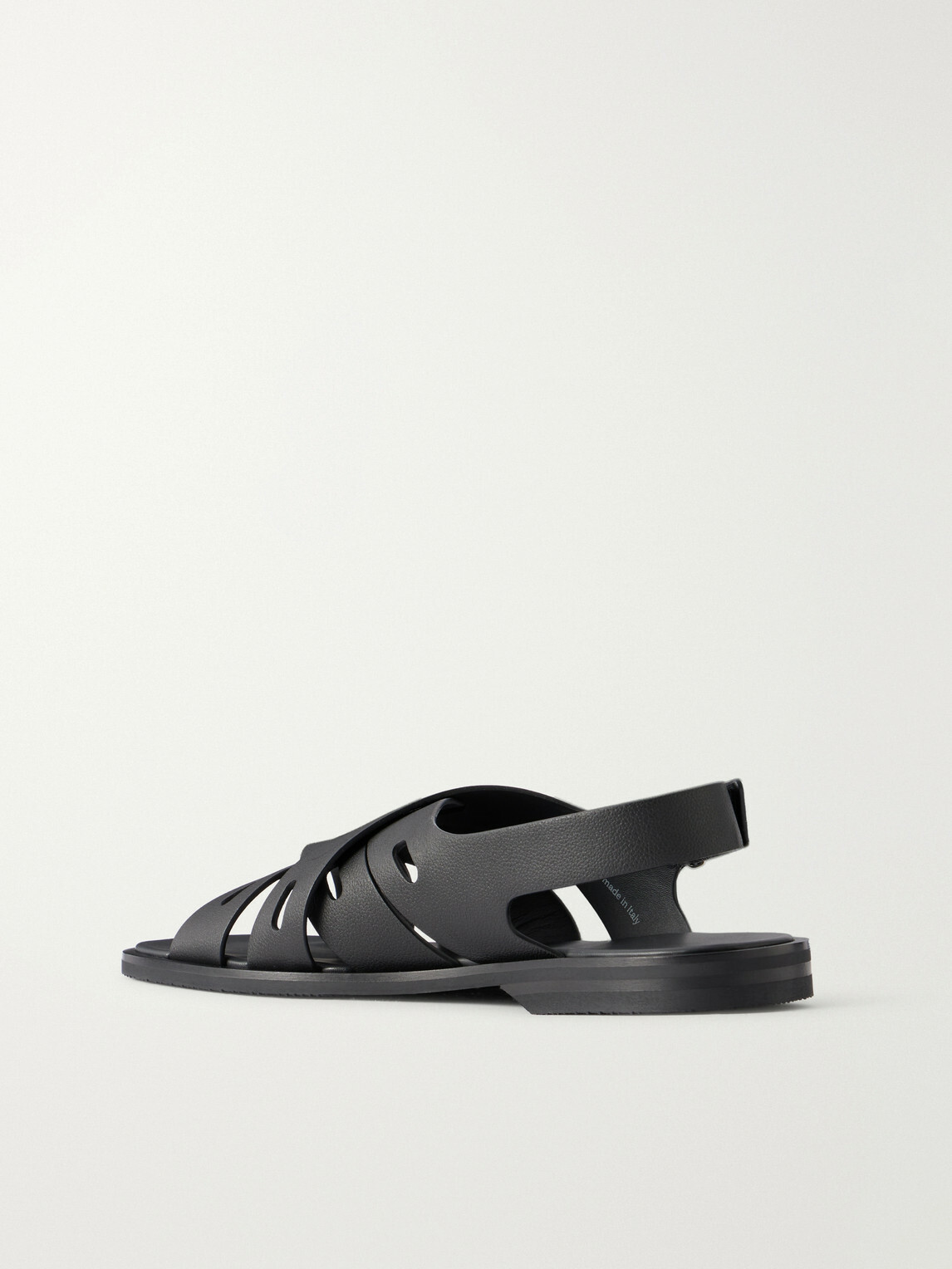 John Lobb - Seaford Full-Grain Leather Sandals - Black
