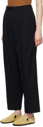 AURALEE Black Light Wool Max Gabardine Trousers