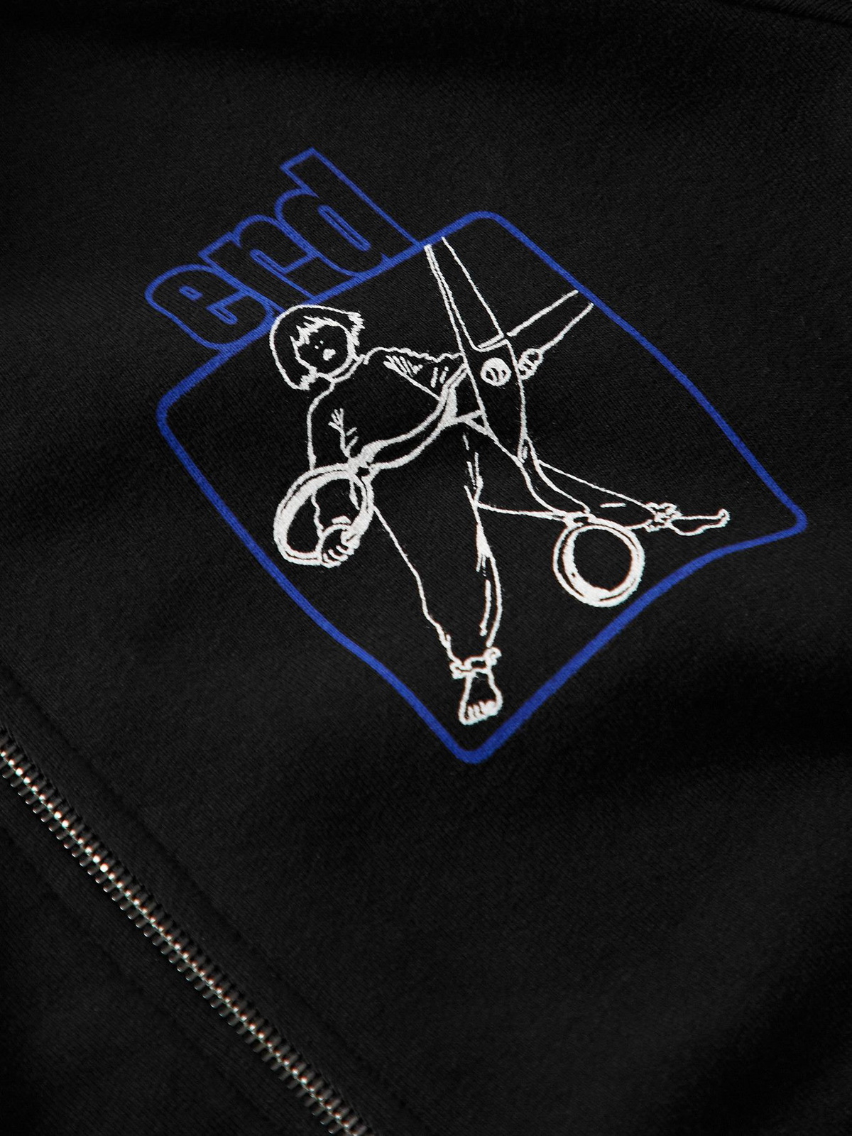 Enfants Riches Déprimés - Printed Loopback Cotton-Jersey Zip-Up Hoodie - Black