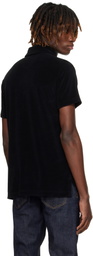 TOM FORD Black Towelling Polo