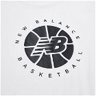 New Balance Hoops Essentials Fundamental T-Shirt in White