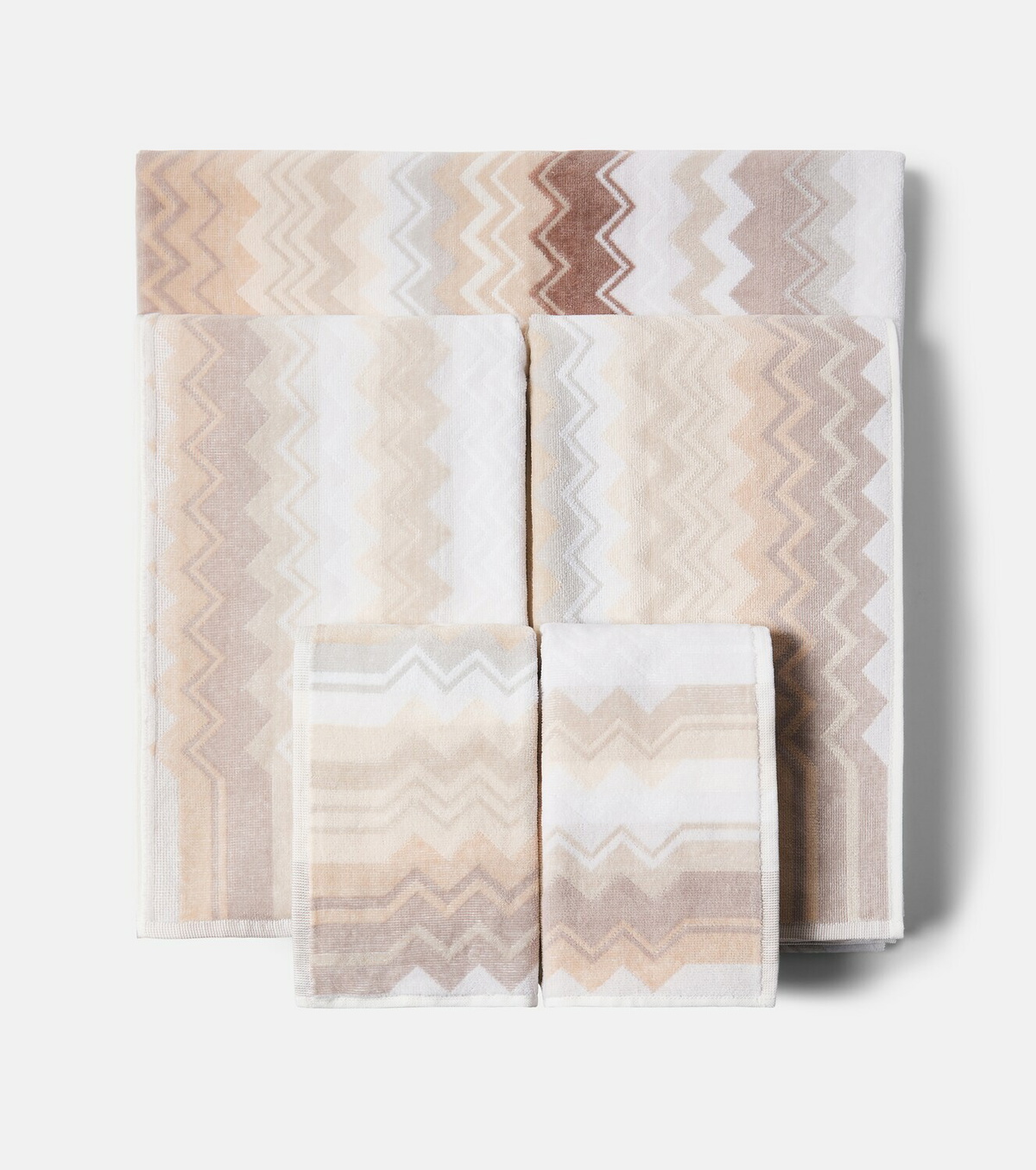 Missoni Giacomo Zigzag set of 5 cotton terry towels
