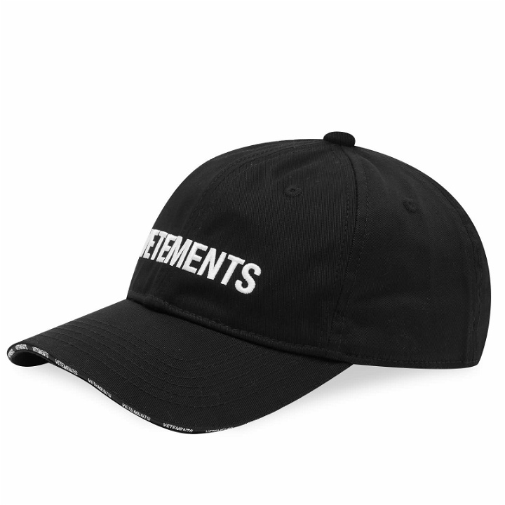 Photo: Vetements Men's Iconoc Logo Cap in Black