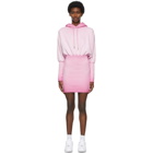 Opening Ceremony Pink Rose Crest Hoodie Dress