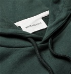 Norse Projects - Vagn Logo-Embroidered Loopback Cotton-Jersey Hoodie - Green