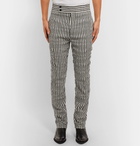 Haider Ackermann - Slim-Fit Tapered Striped Wool and Cotton-Blend Twill Trousers - Men - White