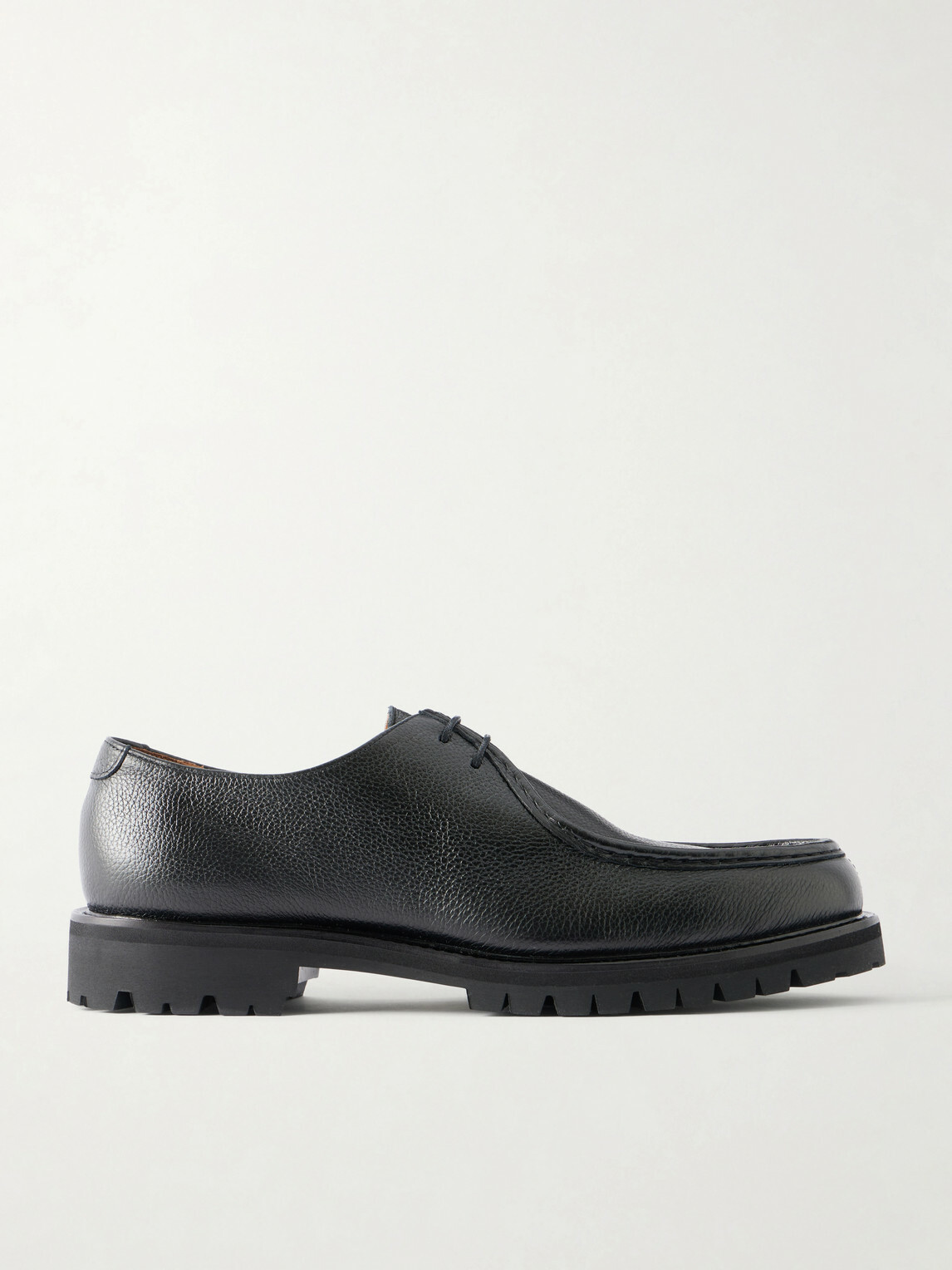 Mr P. - Jacques Full-Grain Leather Derby Shoes - Black