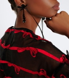 Simone Rocha Victorian Drip embellished drop earrings