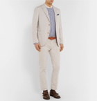 Boglioli - Beige Stretch Cotton and Linen-Blend Suit Trousers - Men - Sand