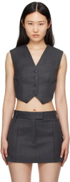 CAMILLA AND MARC Gray Atlanta Vest