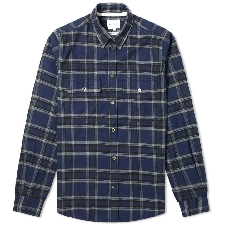 Photo: Norse Projects Villads Brushed Flannel Check Shirt