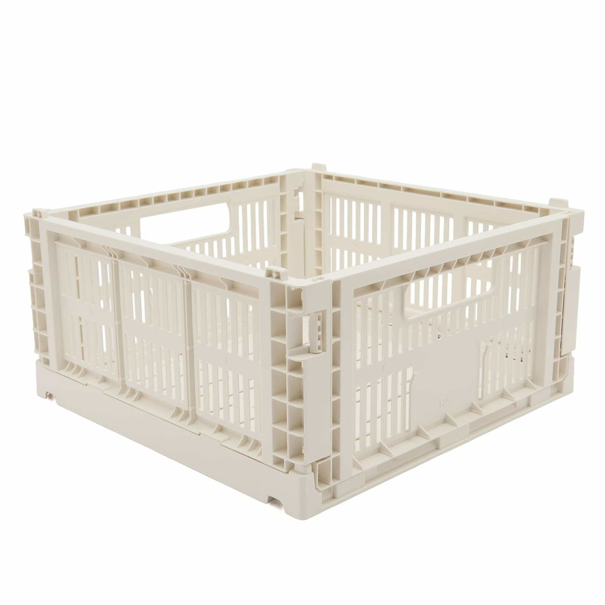 HAY Medium Square Recycled Colour Crate in Off-White 