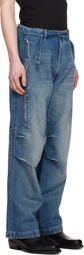 Random Identities Blue Washed Denim Berlin Baggy Jeans