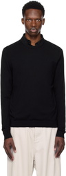 Hugo Black Regular Fit Crewneck Soft Yarns Sweater