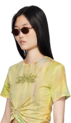 BONNIE CLYDE Brown Bicycle Sunglasses
