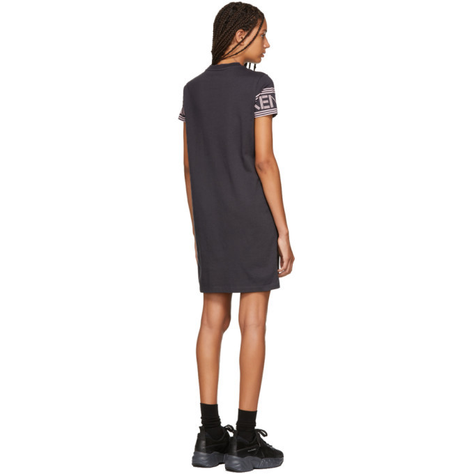 Kenzo Grey Logo Sport T-Shirt Dress Kenzo