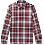 Neil Barrett - Embellished Checked Cotton Shirt - Men - Red