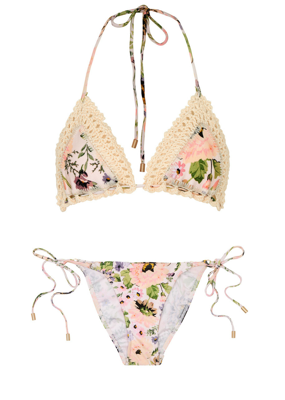 【ZIMMERMANN】トライアングルビキニ フローラルプリント ZIMMERMANN トライアングルビキニ フローラルプリント | NET-A