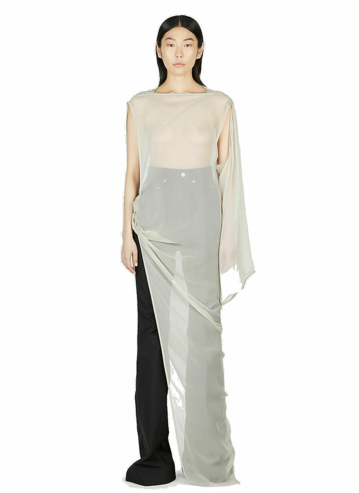 Rick Owens - Asymmetric Dress in Grey Rick Owens