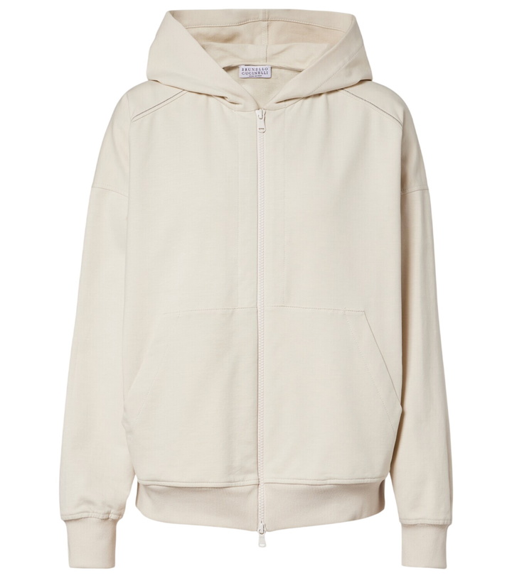 Photo: Brunello Cucinelli Monili cotton hoodie