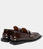 Ganni Studs faux leather loafers