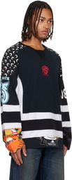 Marine Serre Regenerated Graphic Jersey LS Hockey T-shirt
