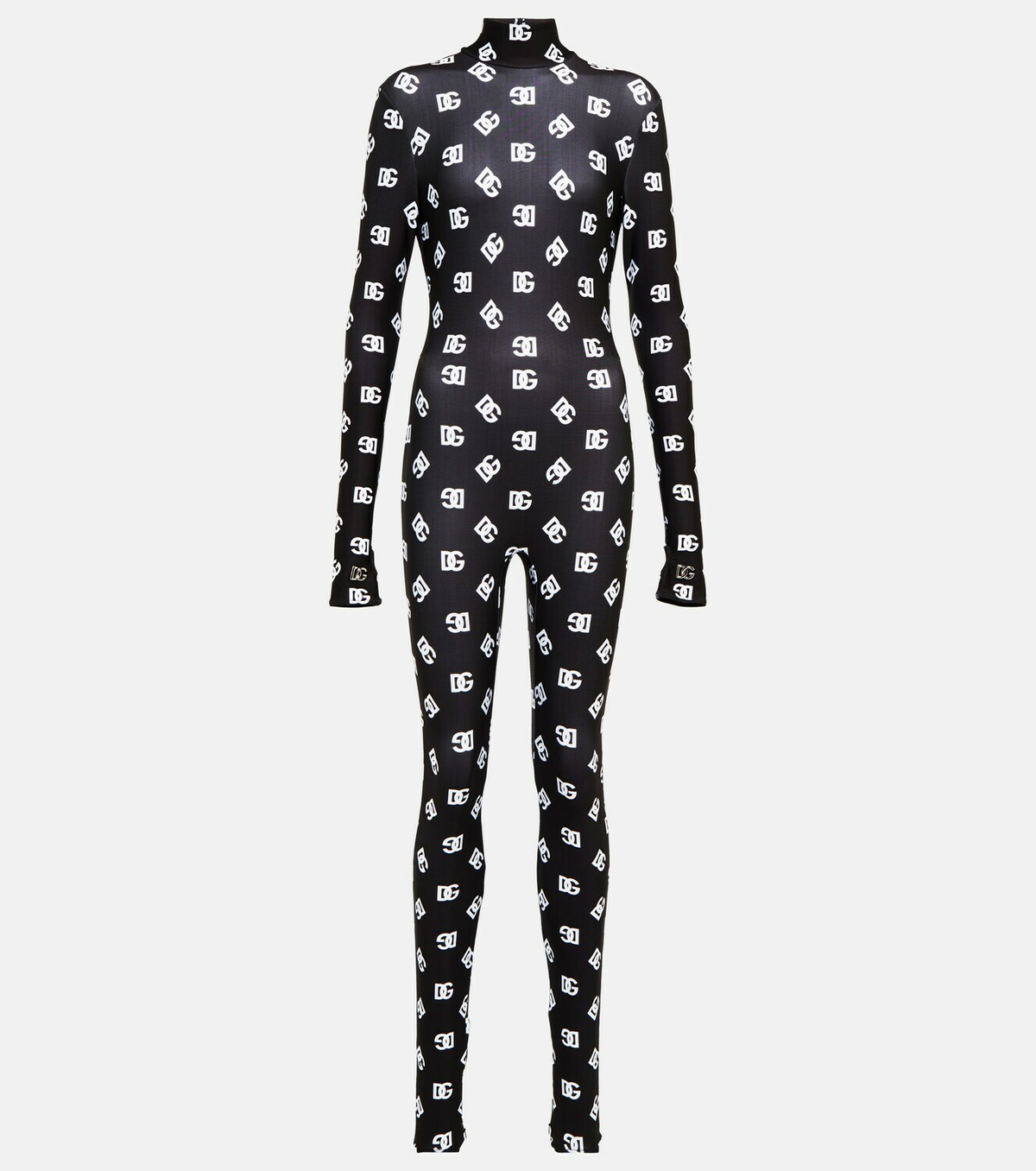 Dolce&Gabbana - Logo printed jersey jumpsuit