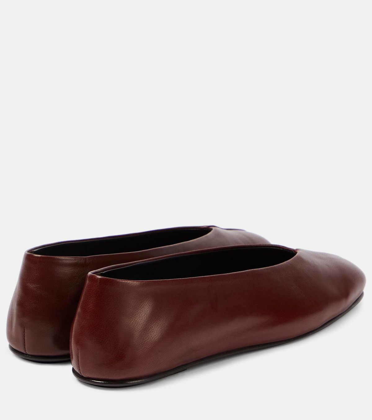 The Row Eva Two leather ballet flats The Row