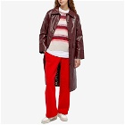 Etre Cecile Women's Stripe Mohair Knitted Sweater in Red/Cream