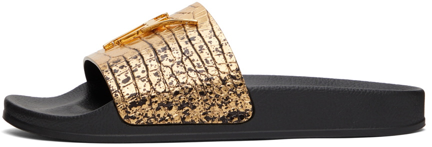 Giuseppe Zanotti Gold Brett Sandals