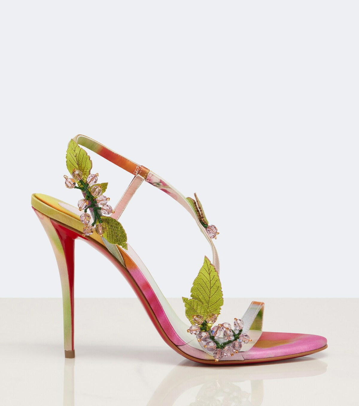 Christian Louboutin Rosa Fruit embellished satin sandals
