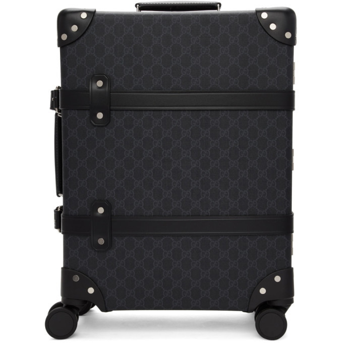 Photo: Gucci Black Globe-Trotter Edition GG Carry-On Suitcase