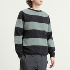 YMC Men's Suedehead Crew Neck Knit Presented by END. in Charcoal/Seaglass