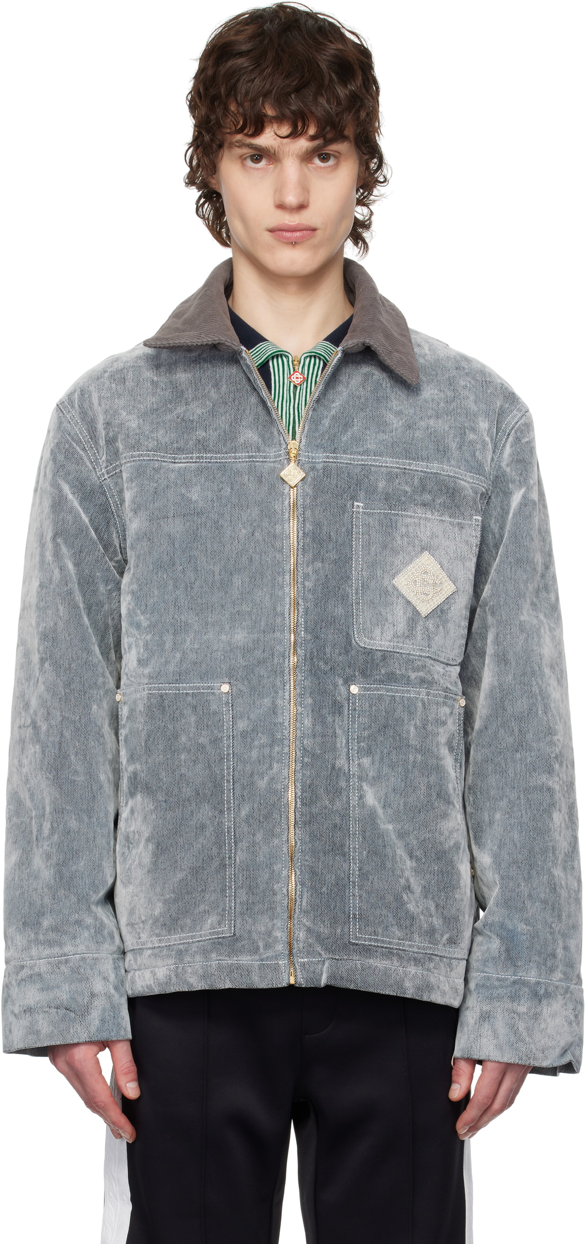 Casablanca デニムジャケット 25SS Casablanca（カサブランカ）メンズ デニムジャケット - FARFETCH