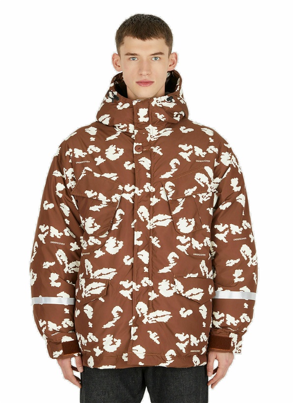 Photo: Hooded Puffer Jacket in Brown