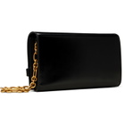 BALMAIN Black Shuffle Calfskin Wallet Bag